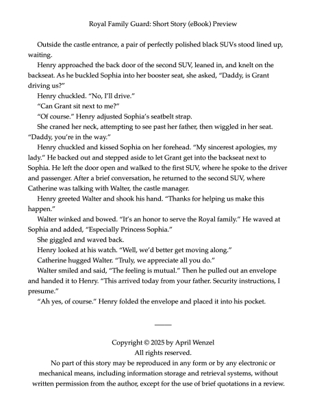 Royal Family Guard: Short Story (eBook)