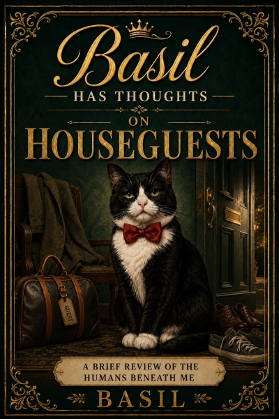 Basil Has Thoughts: On Houseguests: A Funny Cat Book Reviewing the Humans Beneath Me